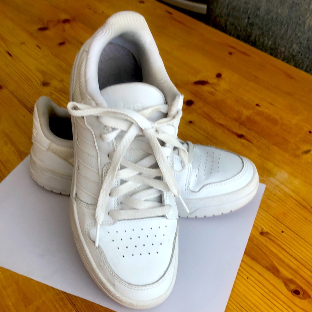 White adidas sneakers